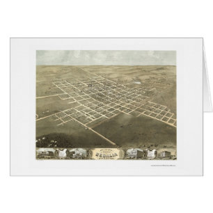 Sedalia, MO Panoramic Map - 1869 Cards