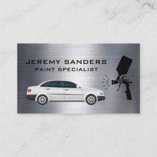 Sedan Auto Paint Metallic Business Card
