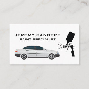Sedan Auto Paint Service Business Card