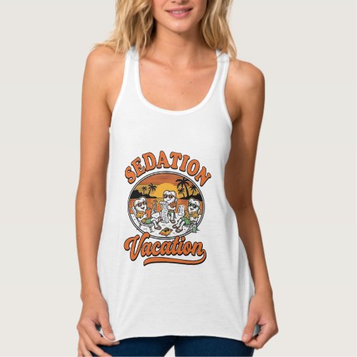 Sedation Vacation Retro Dental Humor Shirt Design_