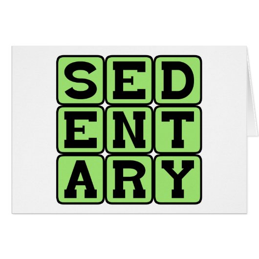 Sedentary, Lazy Lifestyle (Front Horizontal)