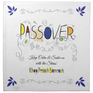 "Seder On" Cloth Napkin