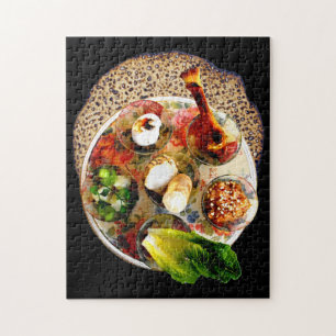 Seder Plate & Matzah Jigsaw Puzzle