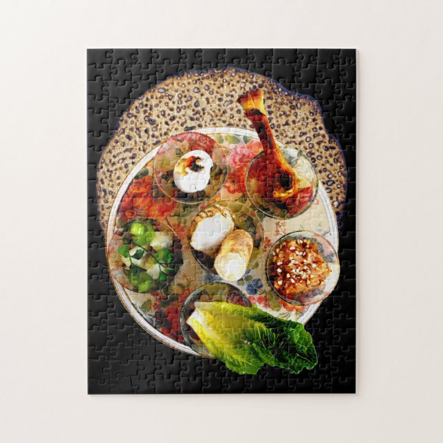 Seder Plate & Matzah Jigsaw Puzzle (Vertical)