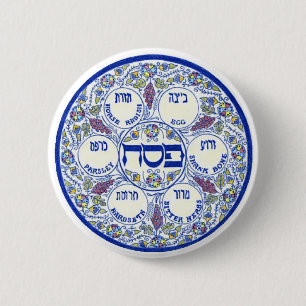 Seder Plate Pinback Button
