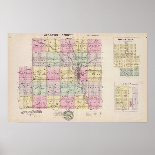 Sedgwick County, Mount Hope, and Derby, Kansas Poster (Front)