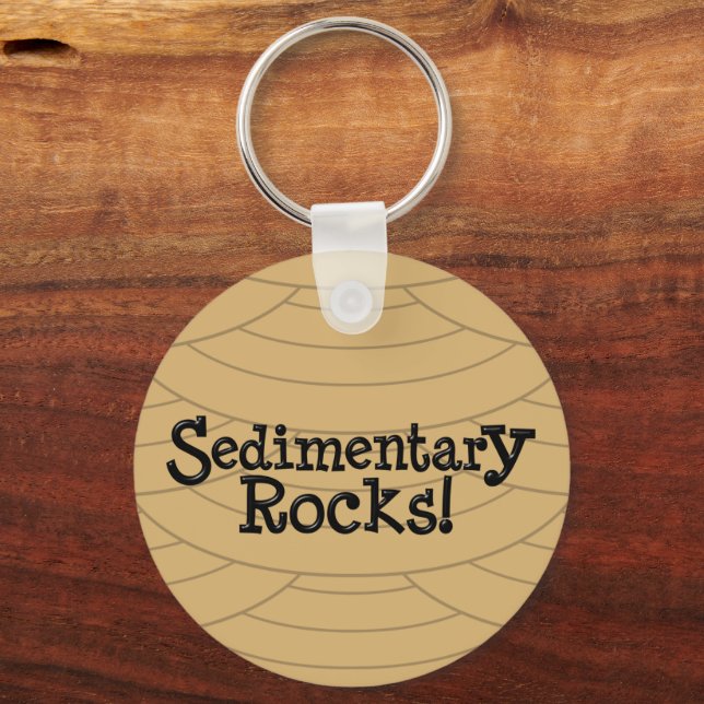 Sedimentary Rocks! Keychain (Front)