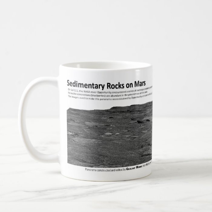 Sedimentary Rocks on Mars II   Cross Bedding Mug