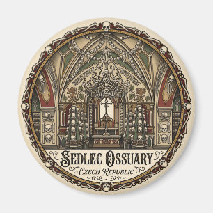 Sedlec Ossuary Czech Republic Magnet