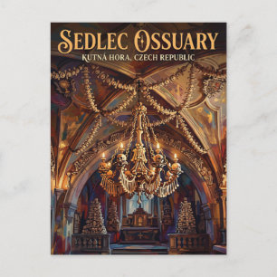 Sedlec Ossuary Czech Republic Postcard