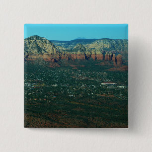 Sedona and Coffee Pot Rock from Above Button