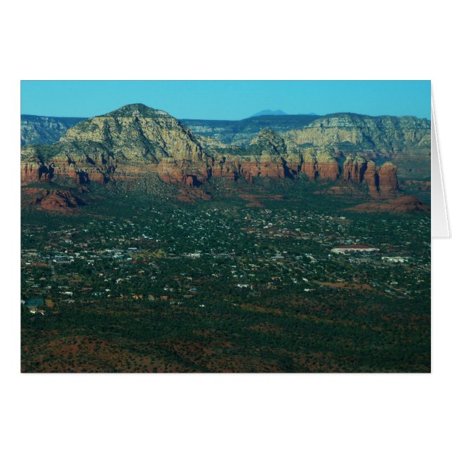 Sedona and Coffee Pot Rock from Above Cards (Front Horizontal)