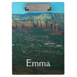 Sedona and Coffee Pot Rock from Above Clipboard