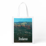 Sedona and Coffee Pot Rock from Above Grocery Bag