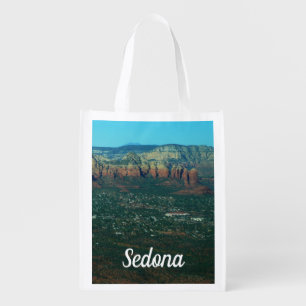 Sedona and Coffee Pot Rock from Above Grocery Bag
