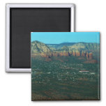 Sedona and Coffee Pot Rock from Above Magnet