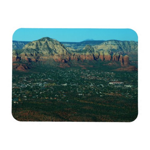 Sedona and Coffee Pot Rock from Above Magnet
