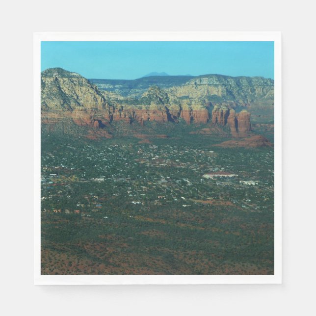 Sedona and Coffee Pot Rock from Above Napkins (Front)
