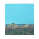 Sedona and Coffee Pot Rock from Above Notepad