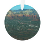 Sedona and Coffee Pot Rock from Above Ornament
