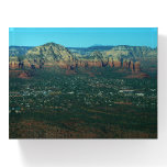 Sedona and Coffee Pot Rock from Above Paperweight