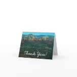 Sedona and Coffee Pot Rock from Above Thank You Card