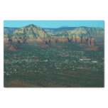 Sedona and Coffee Pot Rock from Above Tissue Paper