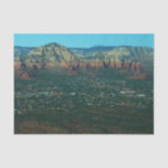 Sedona and Coffee Pot Rock from Above Tissue Paper