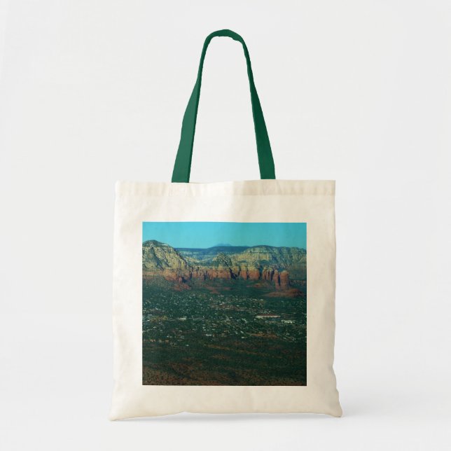 Sedona and Coffee Pot Rock from Above Tote Bag (Front)
