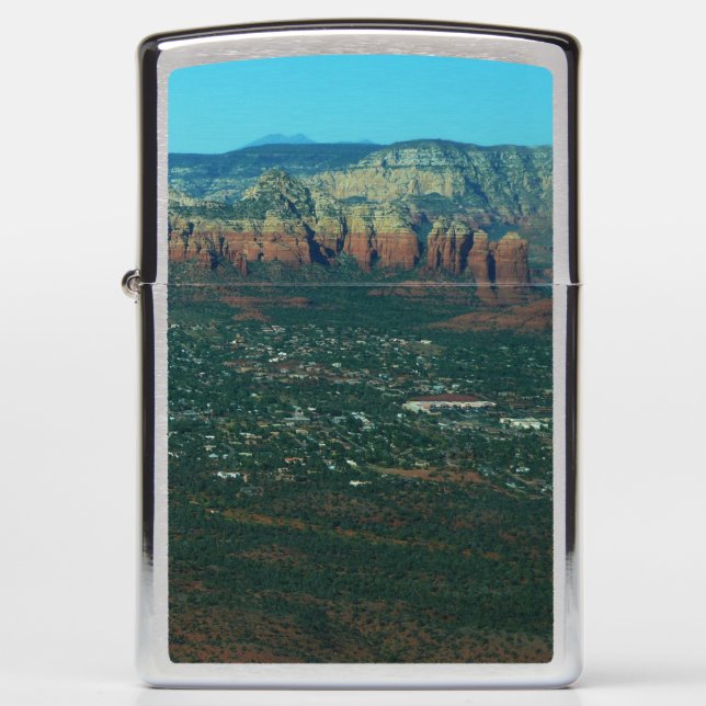 Sedona and Coffee Pot Rock from Above Zippo Lighter (Front)