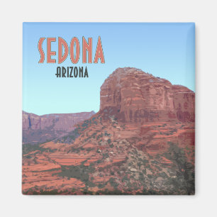 Sedona Arizona Bell Rock Canyon Vintage Magnet