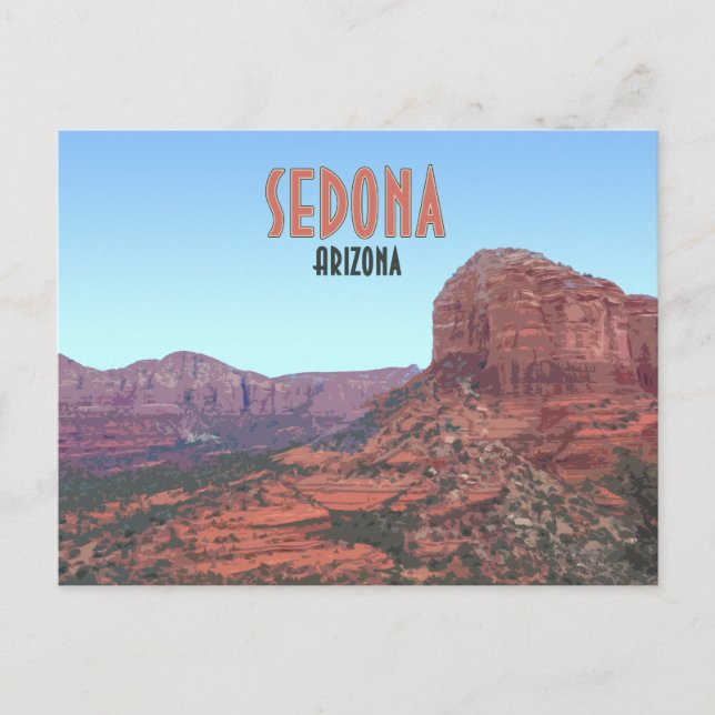 Sedona Arizona Bell Rock Canyon Vintage Postcard (Front)
