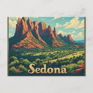 Sedona Arizona Bell Rock Desert Scenery Postcard