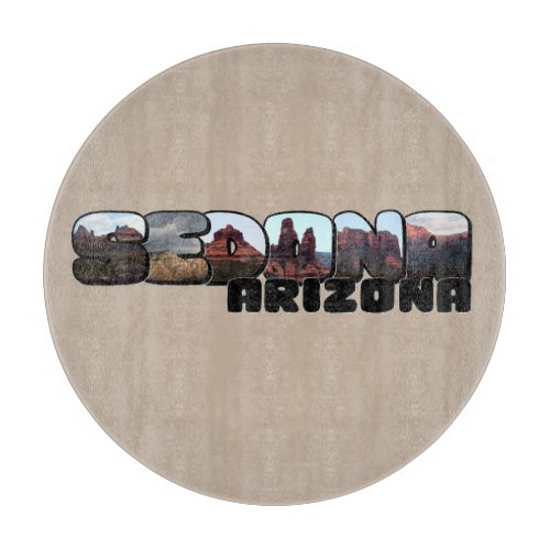 Sedona Arizona Big Letter _ Mountain View Cutting Board