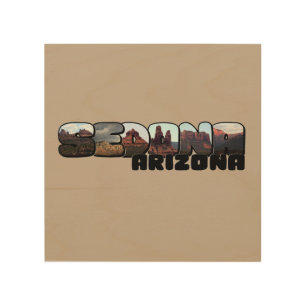 Sedona Arizona Big Letter - Mountain View Wood Wall Art