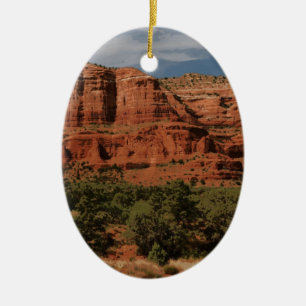 Sedona Arizona Butte Rock Desert Landscape Ceramic Ornament
