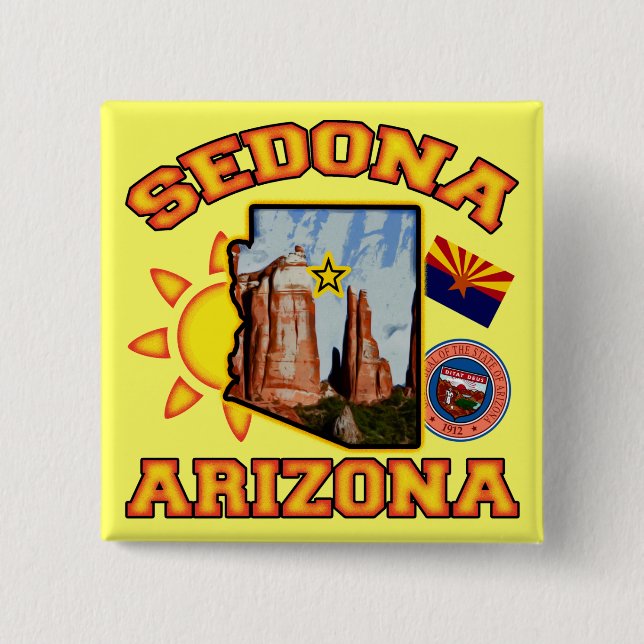 Sedona, Arizona Button (Front)