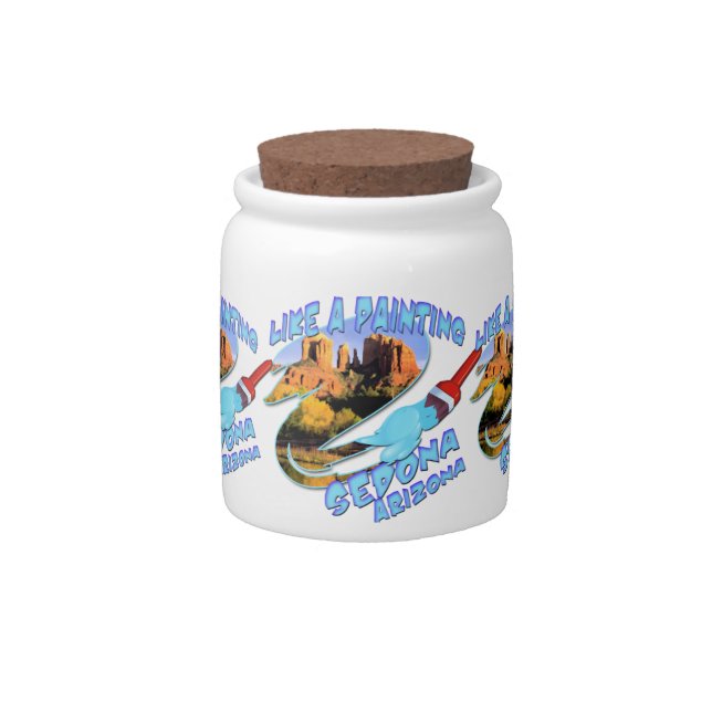 Sedona Arizona Candy Jar (Front)