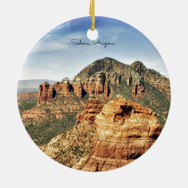 Sedona, Arizona Ceramic Ornament (Back)
