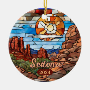 Sedona Arizona Desert Ceramic Ornament