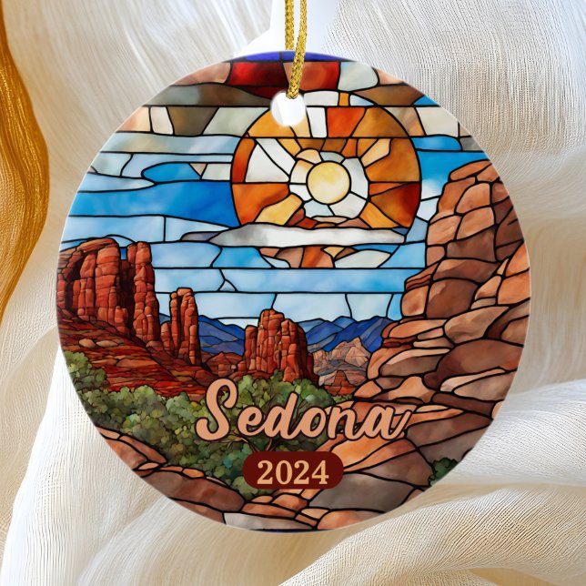 Sedona Arizona Desert Ceramic Ornament (Creator Uploaded)