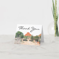 Sedona Arizona Desert Mountain Thank You Card