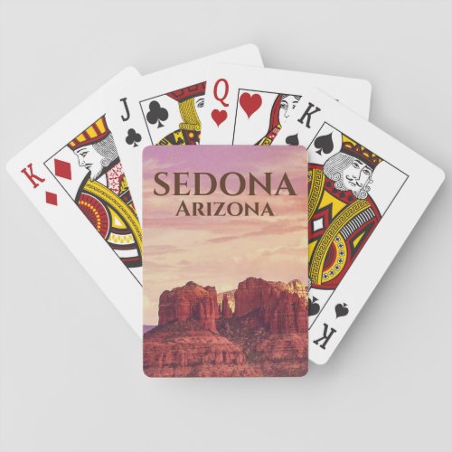 Sedona Arizona Desert Photo Landscape Poker Cards