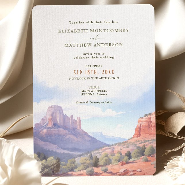 Sedona Arizona Destination Wedding Invitation (Creator Uploaded)