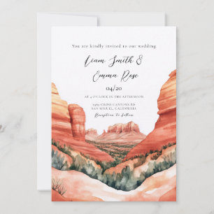 Sedona Arizona Destination Wedding Invitation