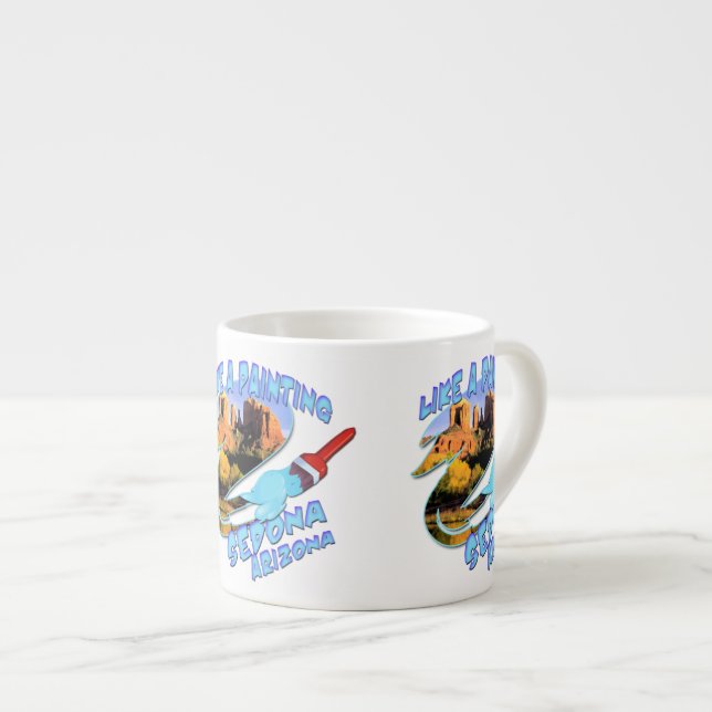 Sedona Arizona Espresso Cup (Front Right)