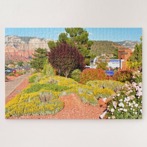 Sedona Arizona garden Jigsaw Puzzle