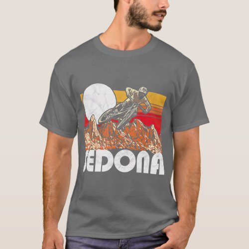 Sedona Arizona Mountain Biking Vintage Retro 80s T_Shirt