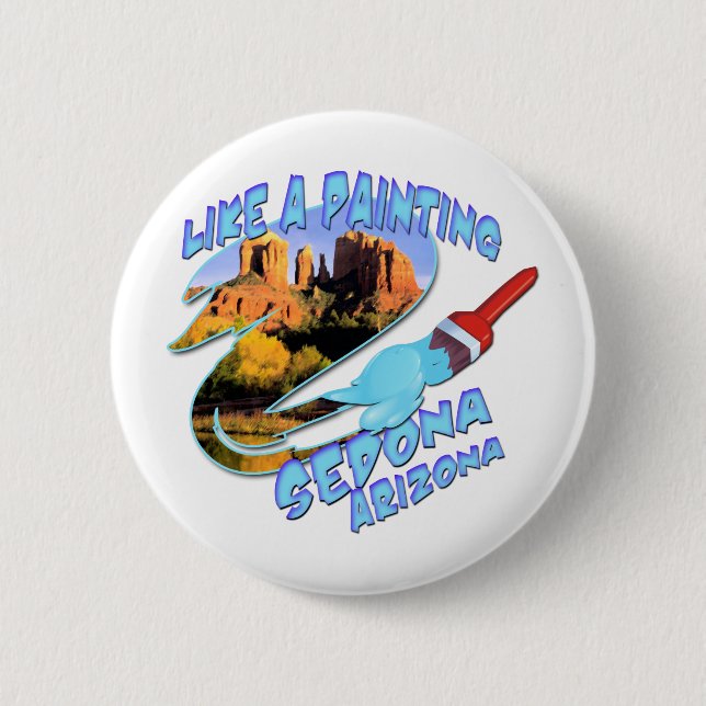 Sedona Arizona Pinback Button (Front)