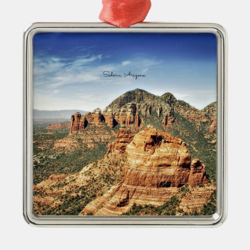 Sedona Arizona Postcard Metal Ornament